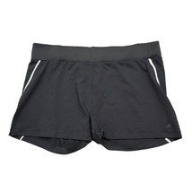 Adidas Shorts Womens XL Black Plain Mid Rise Banded Waist Athletic Shorts - £15.19 GBP