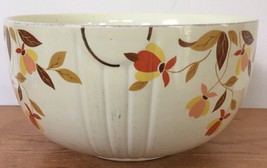 Vintage 50s Halls Superior Jewel Tea Autumn Leaf Ceramic Kitchen Mixing ... - £39.95 GBP