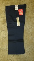DICKIES Girls Junior Navy Uniform Capri Sz 11 Boot Cut Waist 32&quot; x Inseam 21.5&quot;  - £11.65 GBP