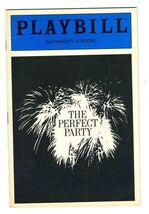 Playbill The Perfect Party 1986 John Cunningham June Gable Debra Mooney - $13.86