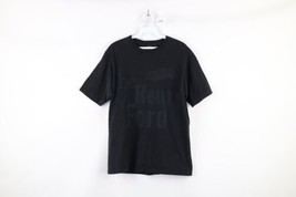 Vintage Mens Small Faded The Henry Ford Museum Spell Out T-Shirt Black Cotton - £15.27 GBP