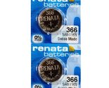 Renata 366 SR1116SW Batteries - 1.55V Silver Oxide 366 Watch Battery (10... - £4.71 GBP+