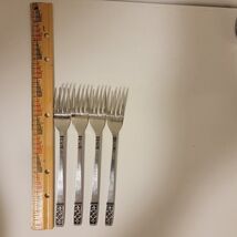 Set Of 4 Imperial International IIC Stainless CORTINA Japan Dinner Forks... - $23.89
