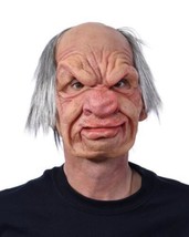 Old Man Mask Grumpy Mean Big Nose Wrinkles Super Soft Halloween Costume ... - £79.07 GBP