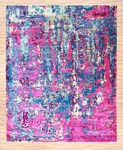 HandKnotted | Handmade | OUSHAK Rug | 8x10 ft | 240x300 cm | Colourful Rug | Sil - £1,323.23 GBP