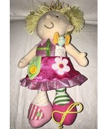 Manhattan Toy Dress Me Pink Blond Doll Zip Tie Button Flower Plush Girl ... - £11.77 GBP