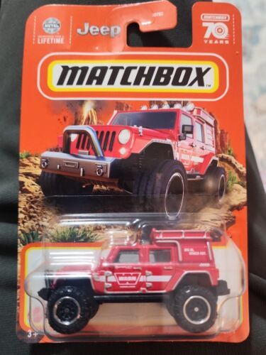Matchbox Jeep Wrangler Superlift Red  - $0.99