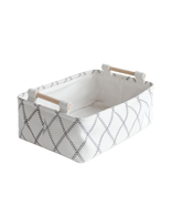 LUFOFOX Decorative Collapsible Rectangular Fabric Storage Bin Organizer ... - £17.78 GBP