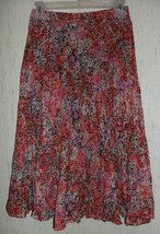 Nwt Womens Christopher &amp; Banks Floral Broomstick Boho Lined Full Skirt Size Ps - £22.38 GBP