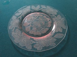 MACBETH EVANS Dogwood Pink Depression Glass 8&quot; Plates Apple blossom  8 plates - £98.90 GBP