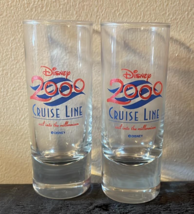 Disney Cruise Line 2000 Millennium Shot Glasses Set Of 2 Rare - £11.46 GBP