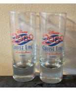 DISNEY CRUISE LINE 2000 MILLENNIUM SHOT GLASSES SET OF 2 RARE - $19.74 CAD