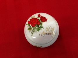 SAJI Japan Fine China 40th Anniversary  Trinket Box - £7.79 GBP