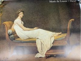 Musee De Louvre Art Print Of Louis David - Juliette Recamier Print Poster - £42.85 GBP