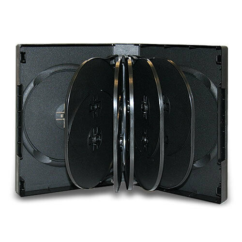 Primary image for 5 Multi 39Mm 12-Disc Black Cd Dvd Disc Storage Case Movie Box