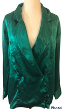 Victorias Secret Gold Label Green Satin Sleep Shirt Medium Lingerie  - £12.62 GBP