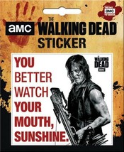 The Walking Dead Daryl Better Watch Your Mouth, Sunshine. Peel Off Stick... - £3.16 GBP