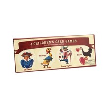 Restoration Hardware 4 Childrens Card Games Old Maid Animal Rummy Crazy 8 Hearts - £11.70 GBP