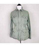 Rails Miles Utility Jacket Jayden Sage Plaid Green XS Zip Adjustable Ret... - $808.74 MXN