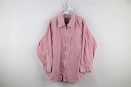 Vintage 90s Streetwear Womens 22W Distressed Corduroy Full Zip Shirt Jac... - $37.83