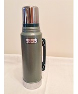 Vintage USA 1997 Aladdin Stanley Thermos Green 1 Quart A944DH Vacuum Bot... - $29.62