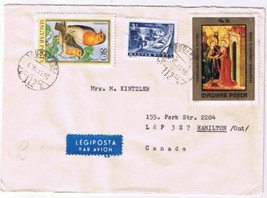 Stamps Hungary Cover Envelope Budapest Art Mail Sorting Birds 1974 - £2.31 GBP