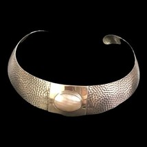 Vintage Sterling Silver DRT DTR Jay King Chocker Mother of Pearl Hammered 1/20 - £197.52 GBP