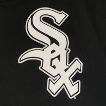 Majestic Cool Base Button White Sox Baseball Shirt Adult Black Size Large - $11.84