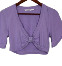 Tularosa Purple Shirt Women Small Lightweight Model Green Thea Short Sleeve - £15.83 GBP