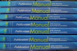 Lot of 7 Preowned Publication Manual of the American Psychological Assoc... - $39.59