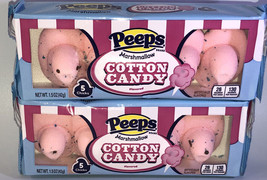 Easter Holiday Cotton Candy Peeps Marshmallow 2pks Of  5 Chicks Per Pack-SHIP24H - £9.40 GBP