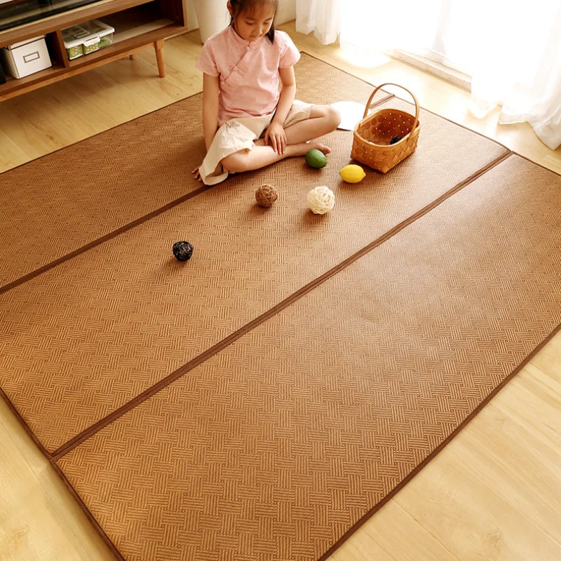 Japanese Rattan Sleeping Mat for Bed Floor Folding Thick Carpet for Livi... - £15.46 GBP+