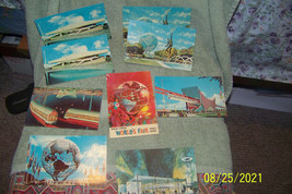 lot of {9} vintage post cards  {1964 world&#39;s fair} - £13.23 GBP
