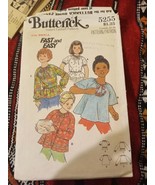 Butterick Pattern 5255 Blouse girls Sz small Cut&amp;Complete - £6.34 GBP
