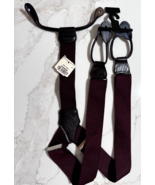 Mens Warehouse Maroon/Burgundy/Wine Suspenders/Braces NWT - $27.06 CAD