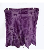 Ladies Tiered Chiffon Shirt, Lined, Marled Lavendar, XL, 100% Cotton, India - $18.45