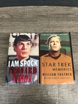 Star Trek Books I Am Spock Leonard Nimoy Star Trek Memories W Shatter Biography - £11.50 GBP
