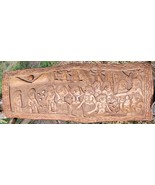 PALAUAN Storyboard - Wood Carving - Linusn Koror Micronesia 24.5&quot; LONG - £467.09 GBP