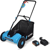 This 16-Inch, 20-Volt Lithium-Ion Cordless Electric Reel Mower, Mounted ... - $258.93