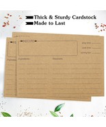 60 Count Blank Recipe Cards 4X6&#39;&#39; Double Sided Recipe Cardstock Index Cards - $17.99