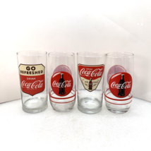 Coca-Cola Ice Cold Go Refreshed Glass Cup Set, 4-Pieces - £23.81 GBP