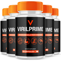 5 Pack Viril Prime for Men Advanced Vitality Support Formula Supplement ... - $139.98