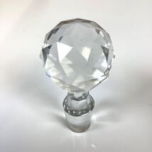Vintage Clear Glass Decanter Bottle Stopper ONLY 3.5" Long - $15.00