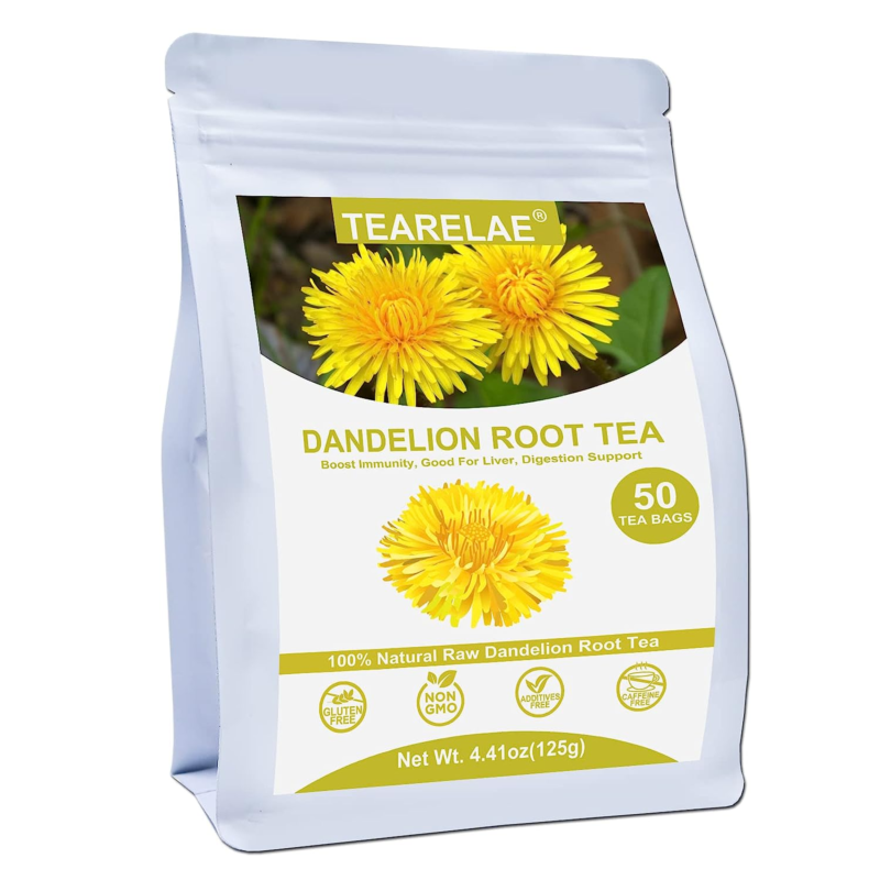  Dandelion Root Tea - 2.5G X 50 Count Premium Raw Dandelion Root Tea Bags - Caff - $18.99