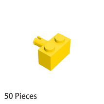 Part 2458 Brick Special 1X2 with Pin Building Pieces 50x Yellow 100% Compatible - £7.20 GBP