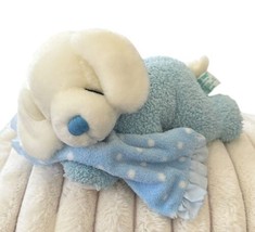 Russ Berrie Baby Puppy Dog Sleeping Plush Stuffed Animal Sweet Dreams Rattle Toy - $19.67