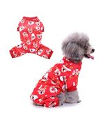 Anywags Pet Clothes Red Santa Claus Print Dog Cat Christmas Outfit Holid... - $34.50