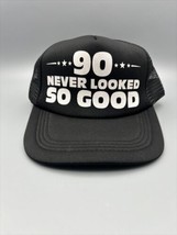 90 Never Looked So Good Hat - Happy 90th Birthday Party Supplies, SnapBa... - £12.50 GBP