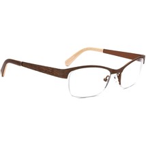 JF Rey Eyeglasses PM006 9590 Petite Striped Brown Half Rim Metal Frame 49-17 127 - £176.92 GBP