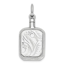 Silver  Rectangular Ash Holder Pendant QC9175 - £64.74 GBP